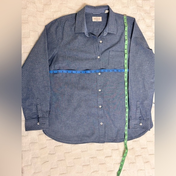 Weatherproof Blue Blouse with Soft Fabric and Relaxed Fit - Picture 4 of 6